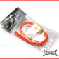 Orange 4mm Silicone Fuel Line Hose & Magnetic Filter - Length 15" (40cm)