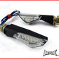 Black Tiny LED Turn Signals / Indicators - Universal Fitment