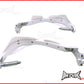 High Quality White Plastic / Aluminium Hand Guards - Fits 7/8 Bars