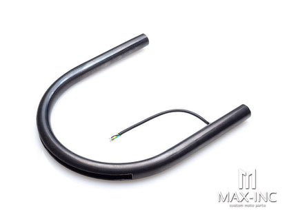 Universal Integrated LED Stop / Tail Light + Turn Signals 220mm Flat Steel Seat Hoop