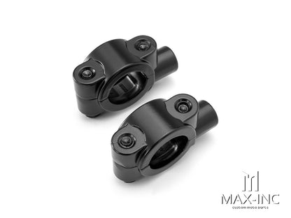 Universal 22mm Alloy Handlebar Mirror Mounts - M10 / Right Hand Thread