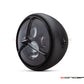 7.7" Matte Black Multi Projector LED Headlight + Tri-Benz Grill Cover