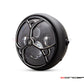 7.7" Matte Black + Contrast Multi Projector LED Headlight + Tri-Deco Grill Cover