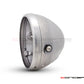 7.7 Inch Raw Metal Headlight Housing & Bezel Combo - Universal Motorcycle Headlamp
