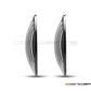Classic Vent Design 7" Black + Contrast Cut CNC Aluminum Headlight Guard Covers - Pair