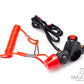 Universal 22mm Engine Kill Switch w/ Safety Tether Cord - Waterproof Alloy Handlebar Cut-Off for ATV/Dirt Bikes