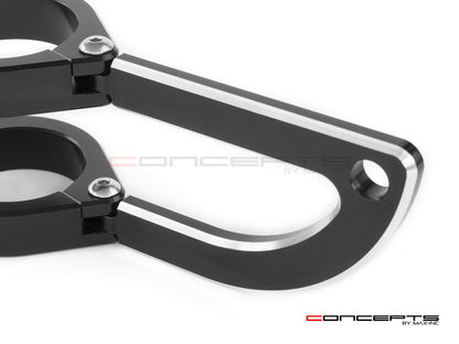 MAX Rogue Black + Contrast CNC Machined Headlight Brackets - Fits Fork Sizes 32 - 59mm
