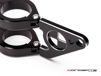 MAX Beemer Shorty High Quality CNC Machined Headlight Brackets  - Fits Fork Sizes 32 - 59mm