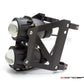 Max Dual Stacked Streetfighter Motorcycle Headlight – DOT-Compliant, Adjustable Fork Clamps (32-59mm), High/Low Beam & Side Light