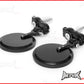Black Round Aluminiun Folding Bar End Mirrors
