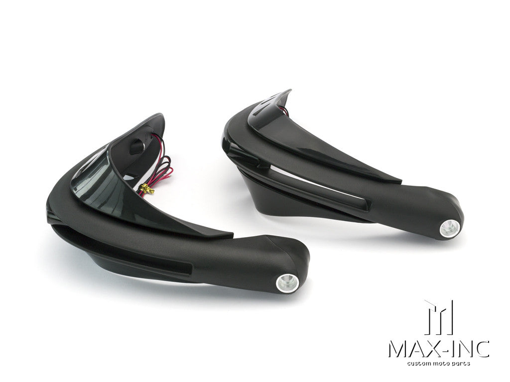 BLACK Universal Hand Guards with Integrated LED Daytime Running Lights