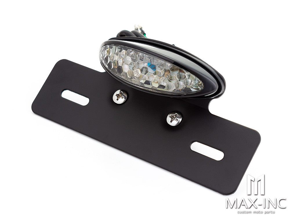 Matte Black Oval Integrated LED Stop / Tail Light / Turn Signals