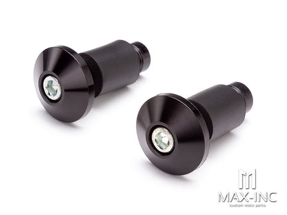 Black Anodized CNC Machined Aluminum Bar Ends - 7/8"(22mm)