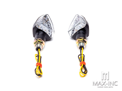 Black Mini Arrow Head LED Turn Signals / Indicators - Emarked