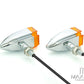 Maltese Cross Chrome Alloy Custom LED Turn Signals