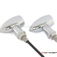 MAX LADZ Chrome CNC Machined Alum Mini LED Indicators / Turn Signals + Running Lights