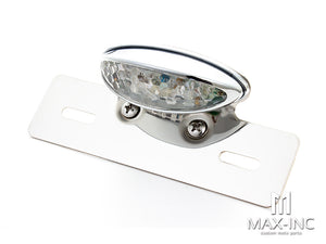 Chrome Oval Integrated LED Stop / Tail Light / Turn Signals