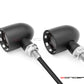 MAX "DERBY" Black + Contrast CNC Machined Alum Classic Mini LED Indicators / Turn Signals