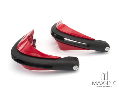 RED Universal Hand Guards with Integrated White LED Daytime Running Lights