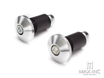 Silver Anodized CNC Machined Aluminum Bar Ends - 7/8"(22mm)
