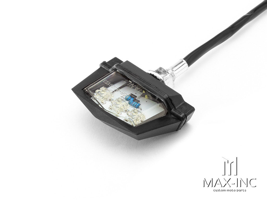Black Universal Bolt On LED License Plate Light - Emarked