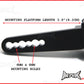 MAX Black Adjustable Aluminium LED Light Bar Brackets - 0.875" (21-23mm) Diameter
