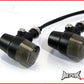 Black Alloy Retro LED Turn Signals / Indicators - Smoked Lense