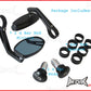 Pair Of Black CNC Machined Bar End Mirrors - High Quality