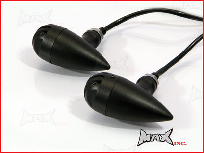 Black Alloy Custom Bird Cage Turn Signals / Indicators
