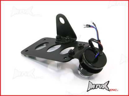 Black Side Axle Mount Lucas Replica Stop / Tail Light - Bulb Type
