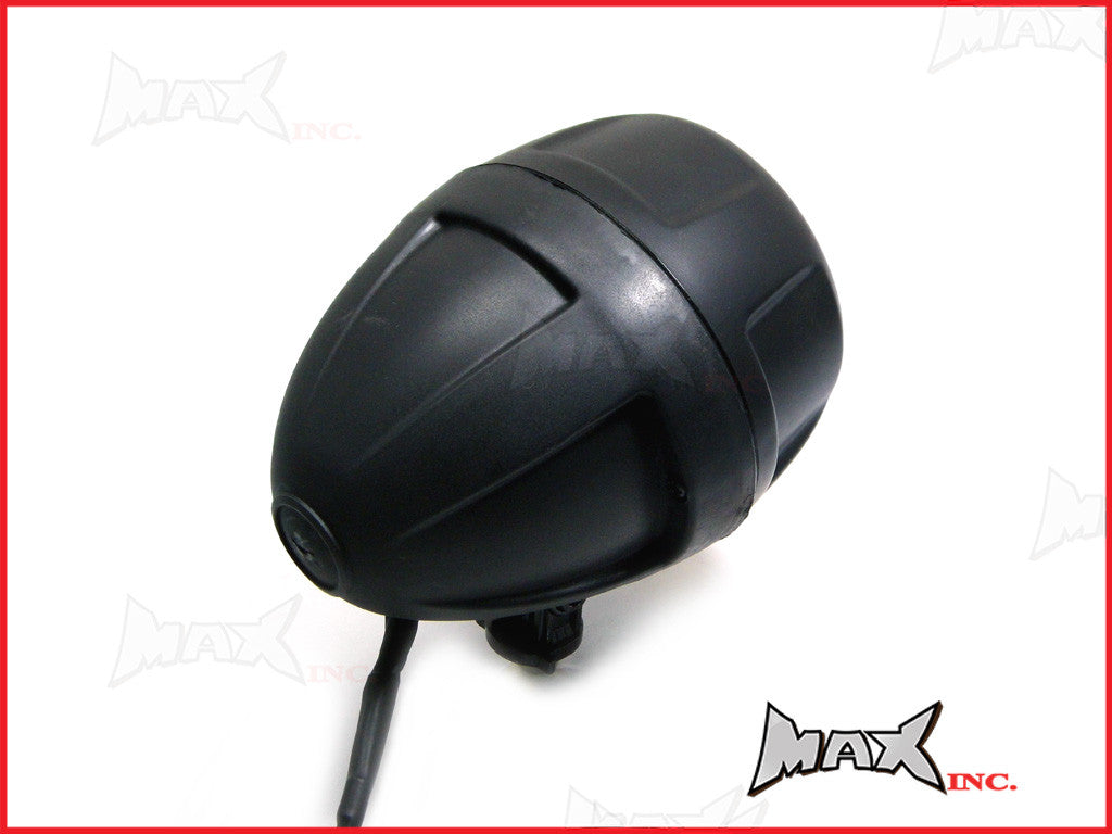 Black Universal Hi / Low Projector Custom Headlight - 55w Halogen Bulb