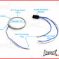 7cm Blue LED Angel Eye Halo Ring — 81 LEDs, 12V, Waterproof