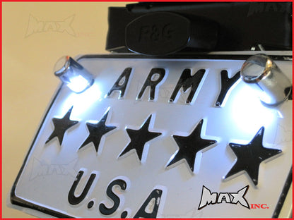 Chrome LED License / Number Plate Bolts