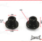 Black CNC Machined Billet Aluminium Threaded Mirror Block Off Plugs - 1 x M8 RH & 1 x M8 LH Thread
