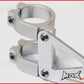 MAX High Quality CNC Machined Silver Headlight Brackets - 34/35mm Diameter