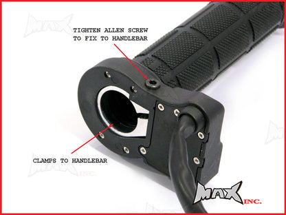 Universal Motorcycle / Scooter Heated Hand Grips - 7/8 (22mm)