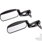 Black Alloy Universal F1 Adjustable Bar End Mirrors - Fits 7/8"(22mm) Bars & Renthal Bars
