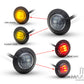 2" Flush Mount Smoked Lens LED Running / Turn / Tail / Stop Lights - Set Of 4