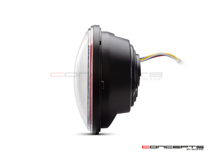 5.75" Red Classic / Modern LED Headlight Insert