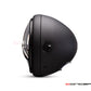 7.7" Matte Black + Contrast Multi Projector LED Headlight + Tri-Prop Grill Cover-Side