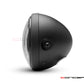 7.7" Matte Black Metal Headlight + Contrast Cut Vent Grill - 12v / H4 / 55w