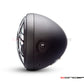 7.7" Matte Black Multi Projector LED Headlight + Spyder Grill Cover-Side