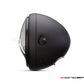 7.7" Matte Black + Contrast Multi Projector LED Headlight + Tri-Bolt Grill Cover-Side