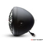 7.7" Matte Black Multi Projector LED Headlight + Union Jack Cover-Side