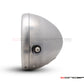 7.7 Inch Raw Metal Headlight Housing & Bezel Combo - Universal Motorcycle Headlamp