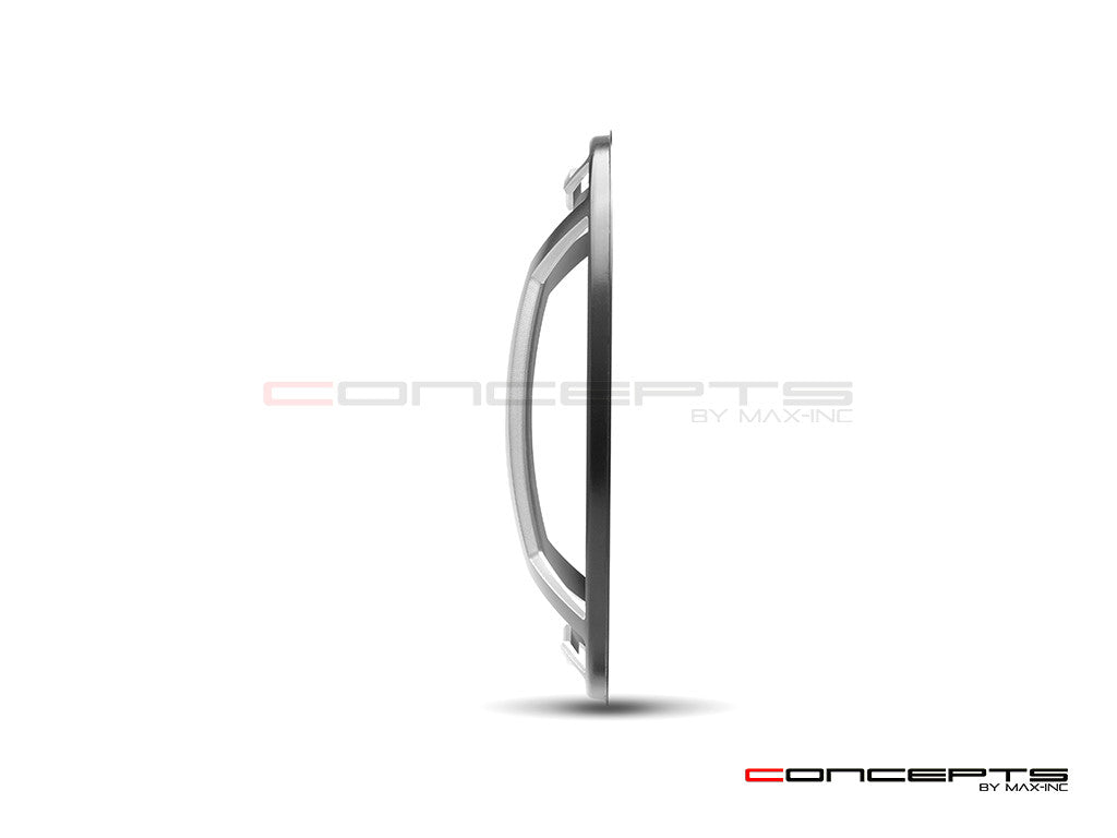7" Armour Design Black + Contrast Cut CNC Aluminum Headlight Guard Cover