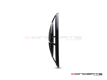 7" Beemer Grill Design Black CNC Aluminum Headlight Guard Cover