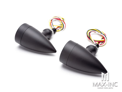 Black Bullet Alloy Integrated LED Stop / Tail Lights + Turn Signals