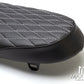 Black Diamond Stitch Universal Scrambler Motorcycle Seat