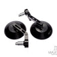 Trento Black CNC Aluminum Bar End Mirrors - 7/8" (22mm) Universal Fit - E-Marked